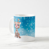 ルドルフ赤い鼻トナカイのクリスマスマグカップ コーヒーマグカップ (正面左)