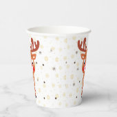 ルドルフ赤ノーズトナカイ紙カップ 紙コップ (右)