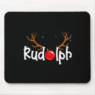 ルドルフ赤ノーズトナディアクリスマスおもしろい マウスパッド