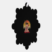 ルドルフ赤鼻トナカイヴィンテージサンセットクリスマス オーナメントカード (右)