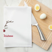 ルドルフ赤鼻トナカイ キッチンタオル (四つ折り)