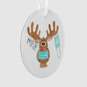 ルドルフ顔仮面トナカイ オーナメント (正面)