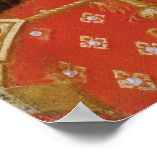 ルドルフ1世は神聖ローマ皇帝の冠を外した ポスター (角)