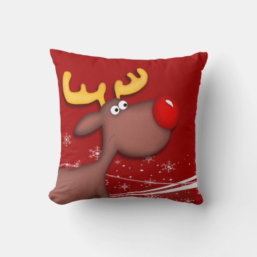 ルドルフ・クリスマス クッション (正面)
