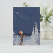 ルドルフ・コイブ「少年と星」 サンキューカード (スタンド正面)