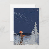 ルドルフ・コイブ「少年と星」 サンキューカード (正面/裏面)