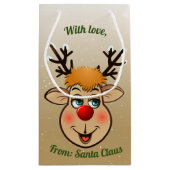 ルドルフ – サンタの赤鼻トナカイ スモールペーパーバッグ (裏面)