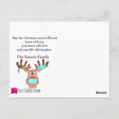 ルドルフ・ザ・フェイス・マスド・リンディア フォトカード ポストカード (裏面)