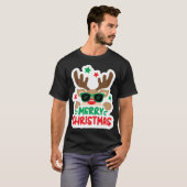 ルドルフ・ザ・レッド・ノーズ・トナカイ Tシャツ (正面フル)