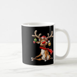ルドルフ・トナカイ Xmas サンタのトナカイ クリスマス 男性 女性 C コーヒーマグカップ