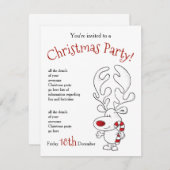 ルドルフ パーティー招待状 シーズンカード (正面/裏面)