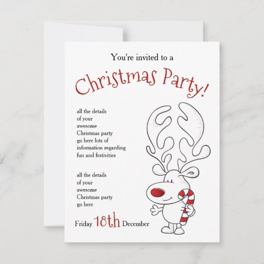 ルドルフ パーティー 招待状 (正面)