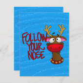 ルドルフ、ペーパーオーナメントカード シーズンカード (正面/裏面)