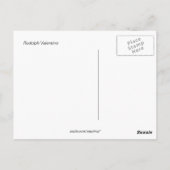 ルドルフ・ヴァレンティノヴィンテージ写真 ポストカード (裏面)