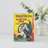 ルドルフ・ヴァレンティーノ血サンドポスター ポストカード (スタンド正面)