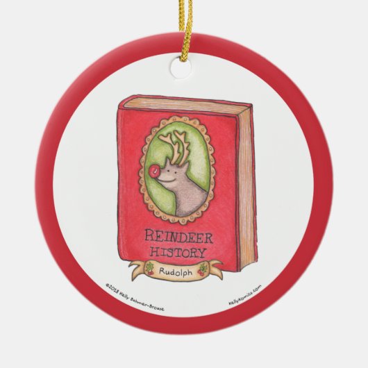 ルドルフ(歴史の本)のオーナメント セラミックオーナメント (正面)