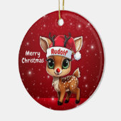 ルドルフ 赤ちゃん シカ🦌 🎄 セラミックオーナメント (左)