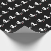 ルドルフ – 黒 ラッピングペーパー (角)