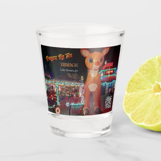 ルドルフatバーガーズバイザブリッジ ショットグラス (正面)