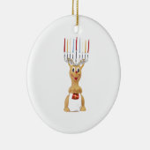 ルドルフHannukkah セラミックオーナメント (右)