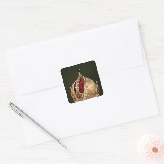 ルドルフIIの戴冠冠冠冠冠式(c.1576) スクエアシール (封筒)