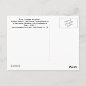 ルドルフIIバイジュゼッペアルカンボルド ポストカード (裏面)