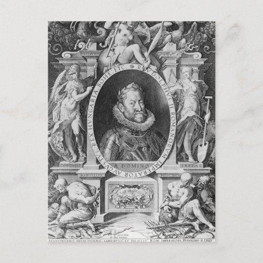 ルドルフIIポートレート ポストカード (正面)