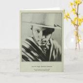 ルドルフValentinoの1929年のヴィンテージのポートレートカード カード (黄色い花)