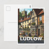 ルドロー・イングランド旅行 ポストカード (正面/裏面)