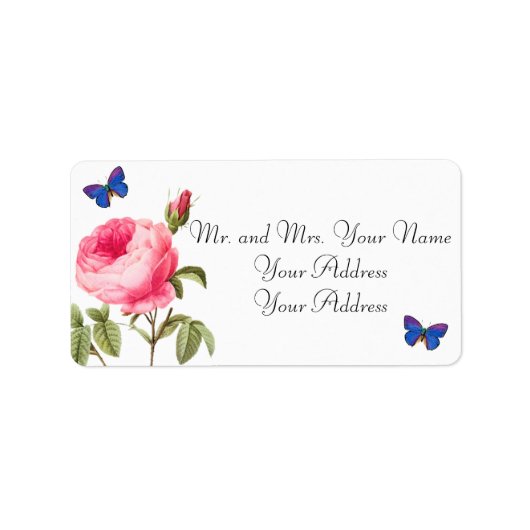 ルドートバラカスタム住所 シール (正面)