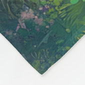 ルナと雲の城 – 魅惑のフリース 空白の フリースブランケット (角)