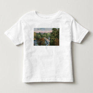 ルナの島橋の眺め トドラーTシャツ