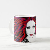 ルナの野生の毛のマグ コーヒーマグカップ (正面左)