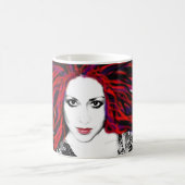 ルナの野生の毛のマグ コーヒーマグカップ (中央)