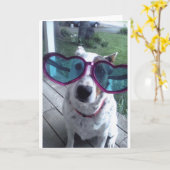 ルナは"悪い毛日を言いますか。 得て下さいより大きいガラスを" カード (黄色い花)