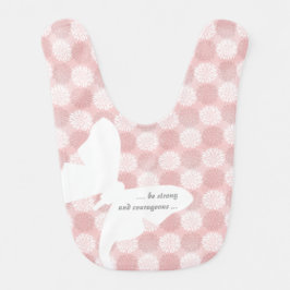 ルナガのローズクォーツの菊のピンクの花 ベビービブ