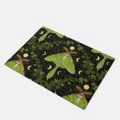 ルナガの蛾、月相とツタのダマスク2 ドアマット (アングル)