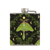 ルナガの蛾、月相とツタのダマスク2 フラスク (裏面)