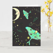 ルナガ凧の挨拶状 カード (黄色い花)