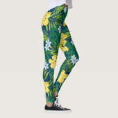 ルナハイビスカスガーデンハワイアン – イエロー&ネイビー レギンス (右)