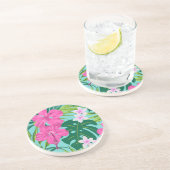ルナハイビスカスガーデンハワイアン – ピンク&ターク コースター (側面)