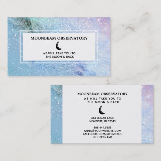 *~*ルナパステル月面 名刺 (正面/裏面)