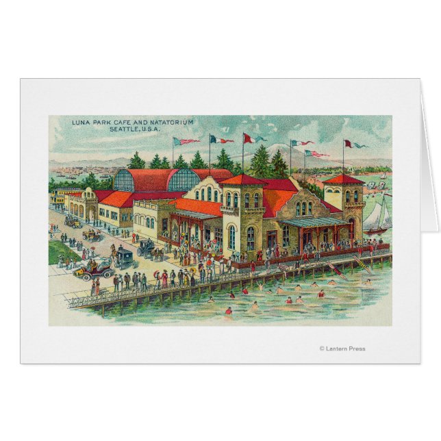 ルナパークカフェとナタトリア�ムの空中眺め (正面横)