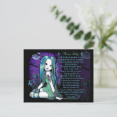 ルナムーンライリーミカジェリーナフェアリー詩はがき ポストカード (スタンド正面)