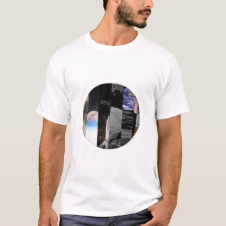 ルナモザイク - 月コラージュTシャツ Tシャツ