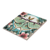 ルナモスイラストレーションユリ月蛾 タイル (側面)