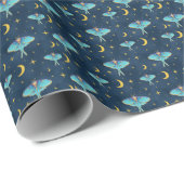 ルナモスシチュアルモオン&スターズネイビー ラッピングペーパー (ロールコーナー)