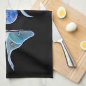 ルナモストリプルムーンオンブラック キッチンタオル (四つ折り)