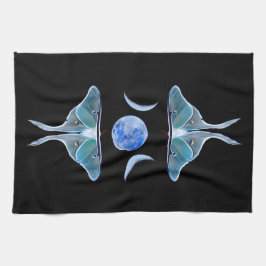 ルナモストリプルムーンオンブラック キッチンタオル