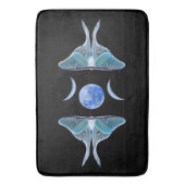 ルナモストリプルムーンオンブラック バスマット (正面縦)